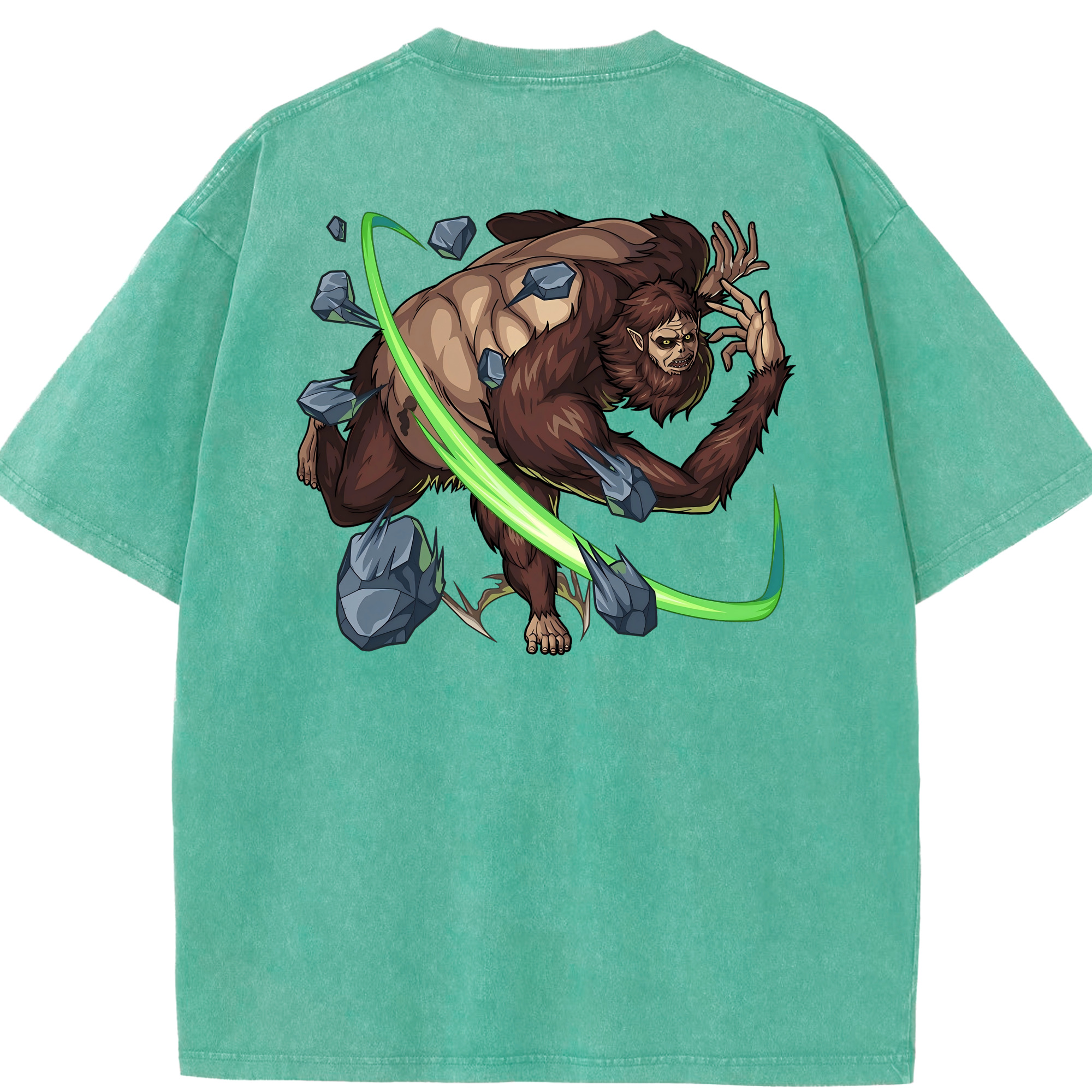 （画像用） 進撃の巨人 Attack on Titan 綿100% ヴィンテージ風 半袖Tシャツ（背面プリント）